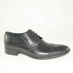Туфли мужские чёрные шнурки и резинки