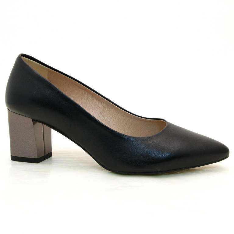 Туфли женские Х0211-01-4221 кожа-кожа чёрные