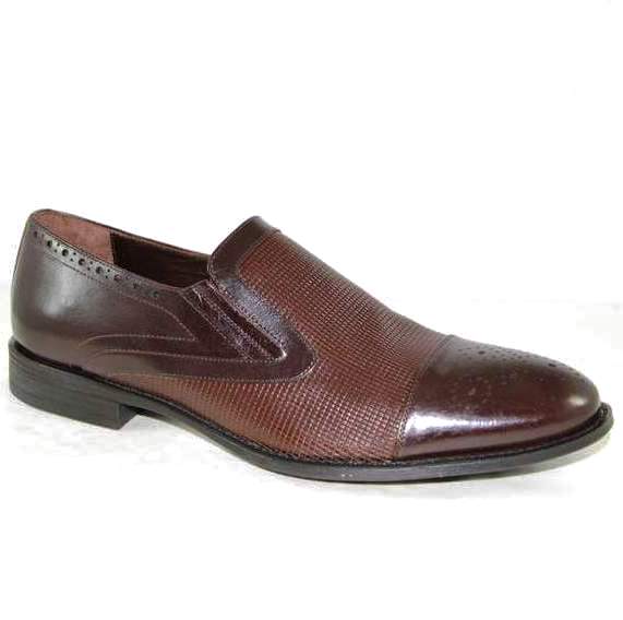 Туфли мужские R15368 кожа-кожа коричневые