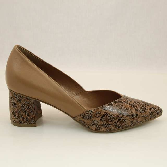Туфли 2075-620-543 кожа-кожа леопард-светло-коричневые