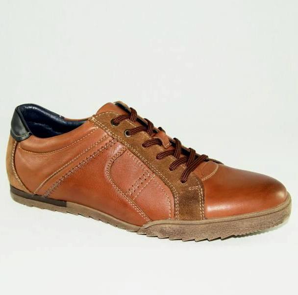 Мужские кроссовки Badura 3025-521 кожа коричневые