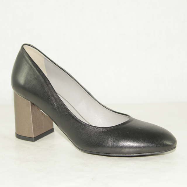 Туфли женские 3240-01 кожа-кожа чёрные