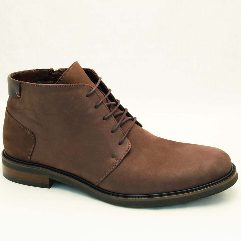 Ботинки 8387-ZA17-00W00-3 нубук-шерсть коричневые