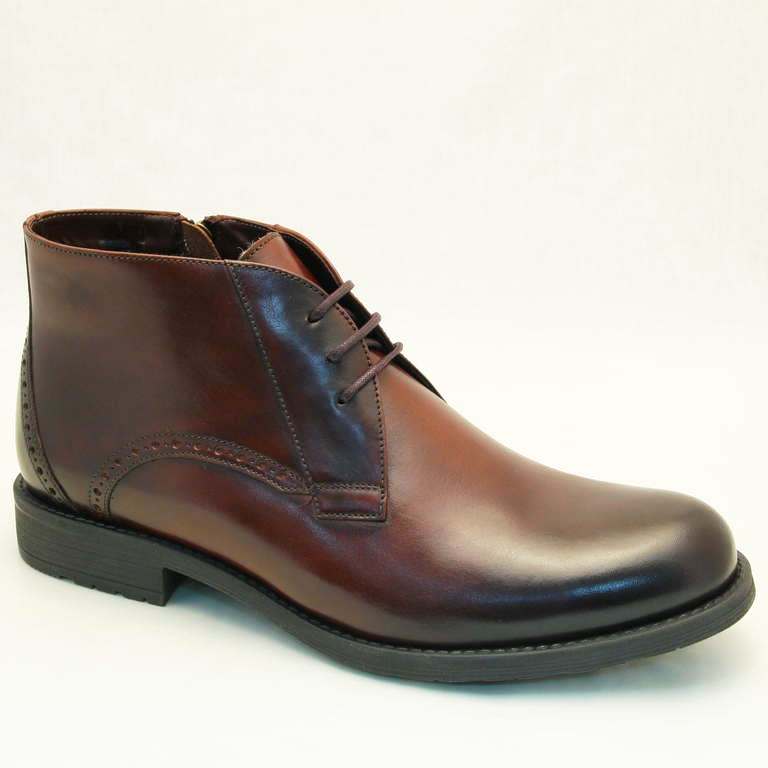 Ботинки Conhpol 8390-1256-00W00-3 кожа-шерсть коричневые