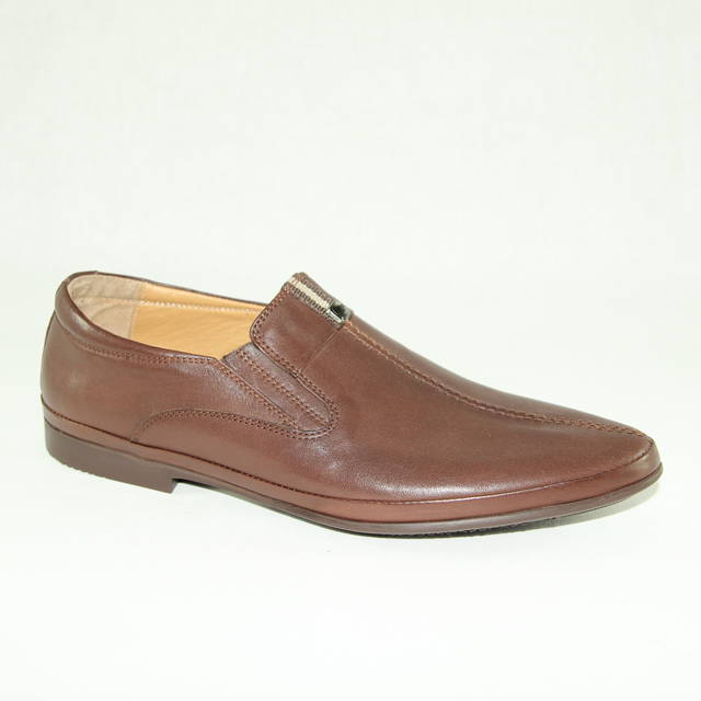 Туфли мужские 9900-608 кожа - кожа коричневые