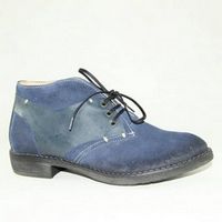 Женские ботинки синий нубук