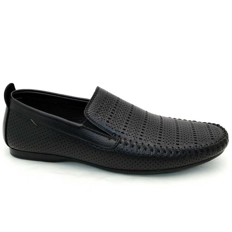 Мокасины мужские R10349-10036 кожа-кожа чёрные
