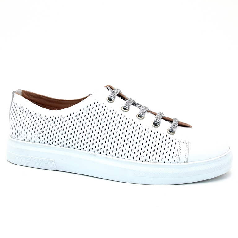 Кеды женские кожа-кожа 107237-White белые