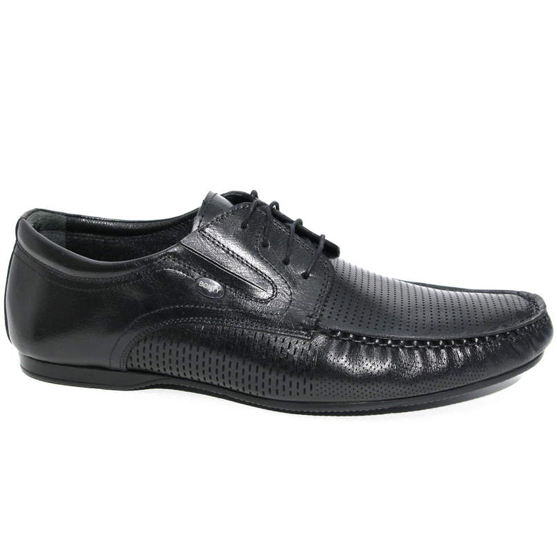 Мокасины мужские R12795-4637 кожа-кожа чёрные