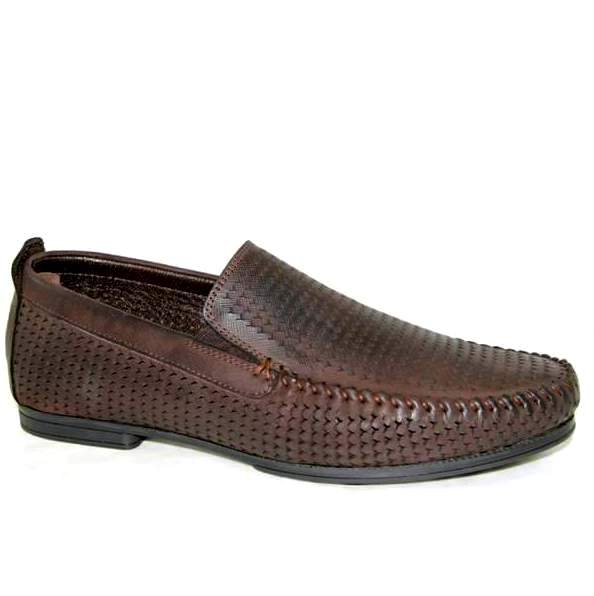 Мокасины мужские 14949-4482 кожа-кожа коричневые