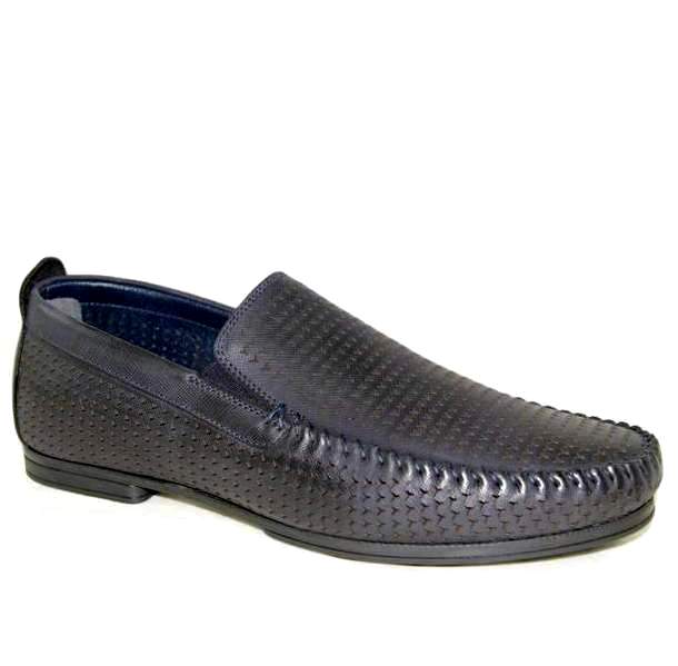 Мокасины мужские 14949-4483 кожа-кожа синие