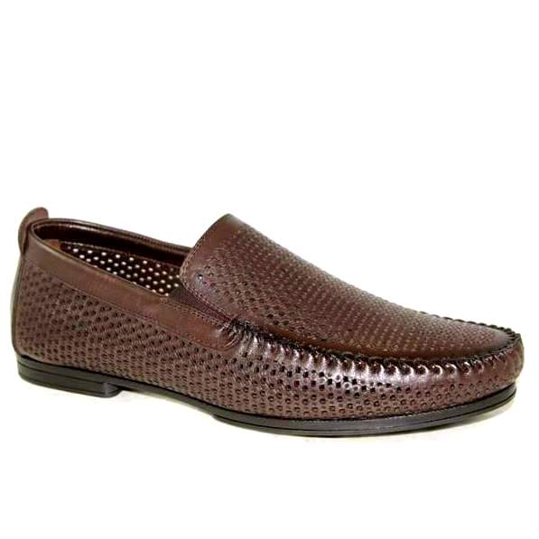 Мокасины мужские 14949-4513 кожа-кожа коричневые