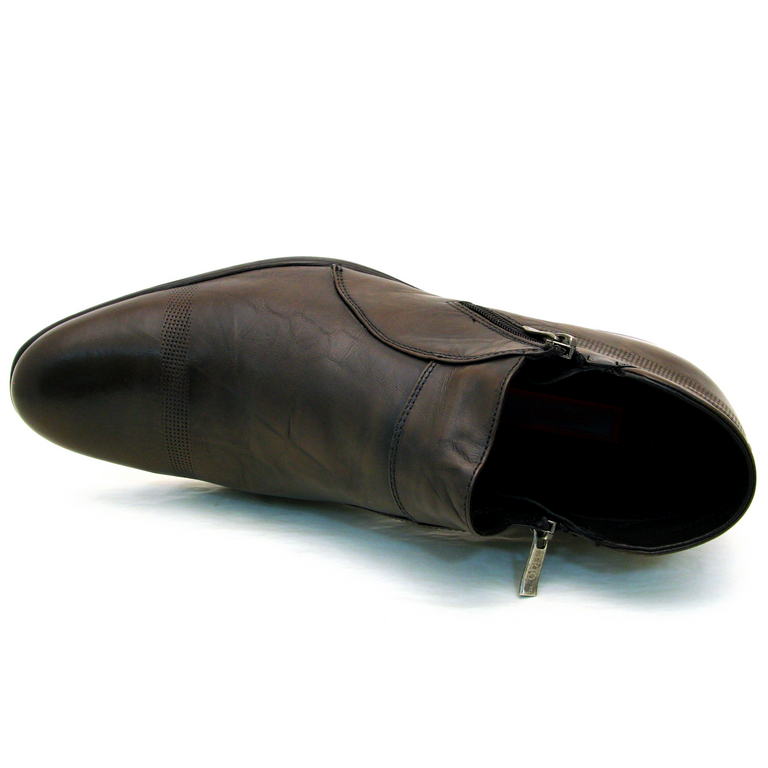 Ботинки R2908-2-4 кожа-байка т.коричневые 1