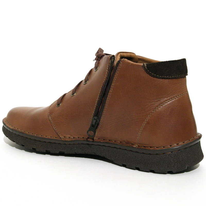 Ботинки Krisbut R6084А-4-2 кожа-мех коричневые 2