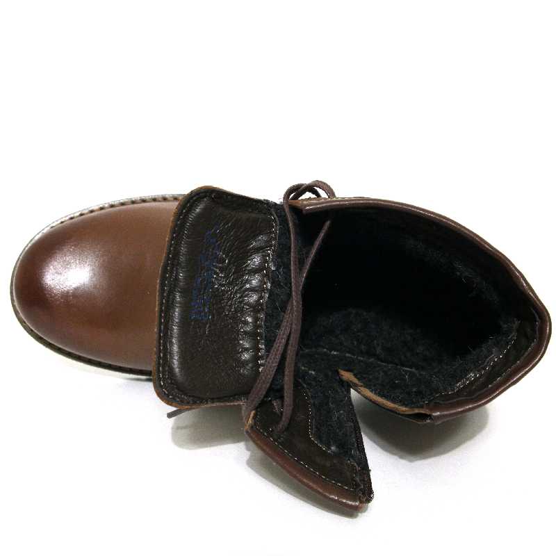 Ботинки Krisbut мужские 6143-2-3 кожа-шерсть коричневые 1