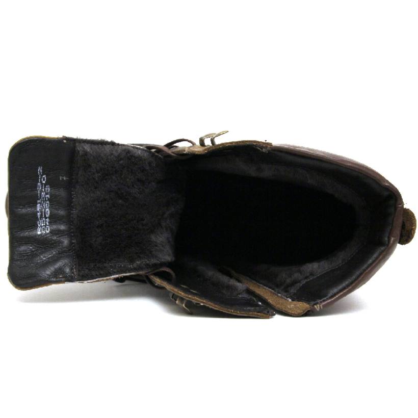 Ботинки R6491-3-3 кожа-шерсть коричневые 3
