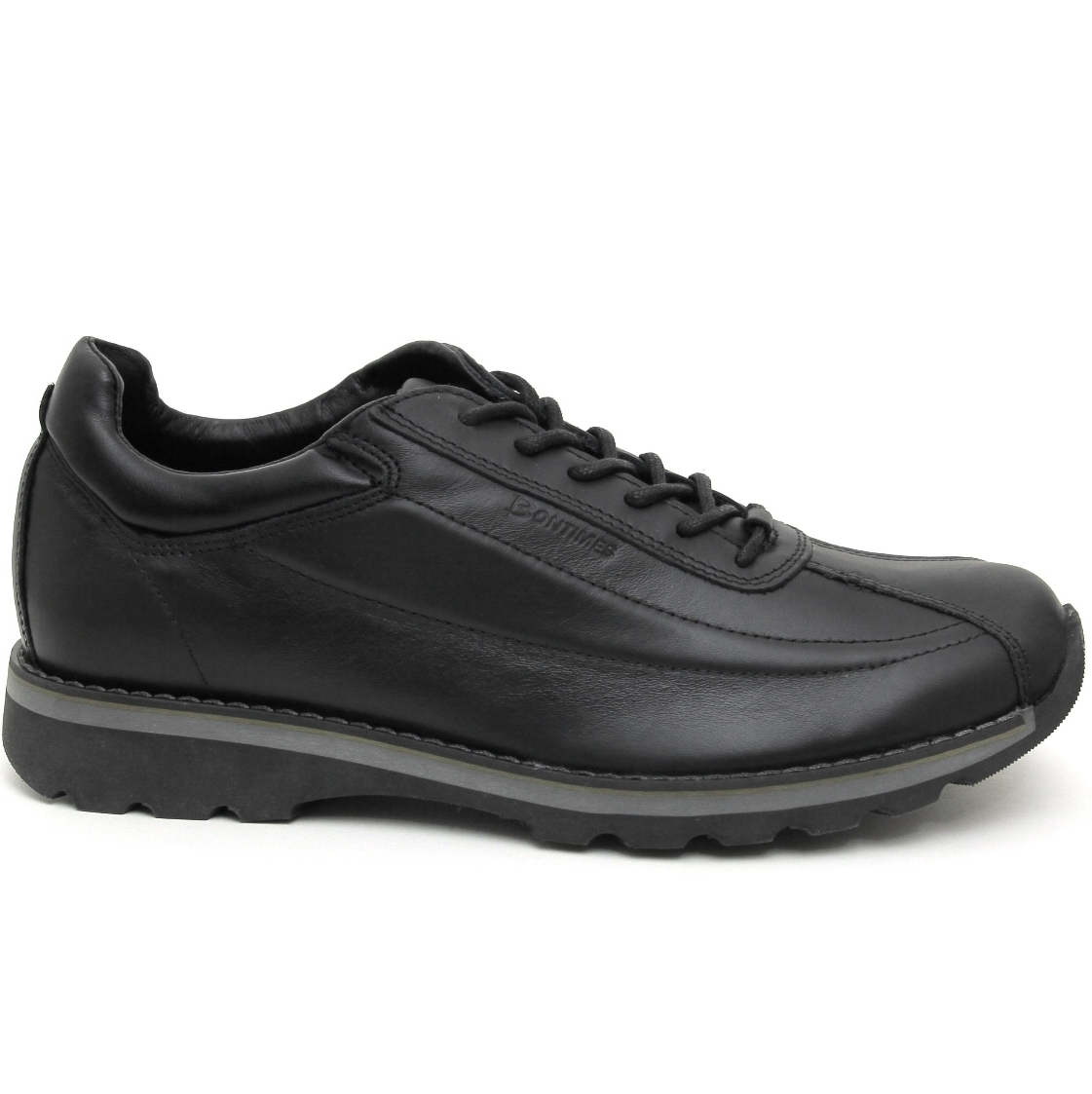Кроссовки Bontimes 635/3 welt negru кожа-мембрана черные