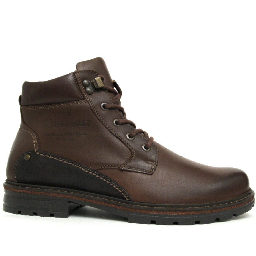 Ботинки Krisbut R6045-1-3 кожа-шерсть коричневые
