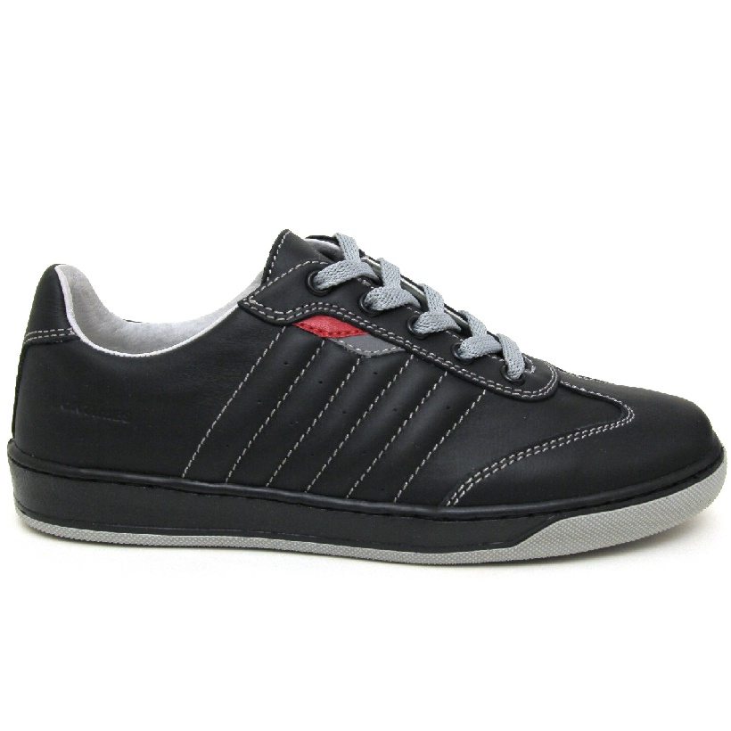 Кроссовки Bit Bontimes D1110-black кожа-мембрана чёрные